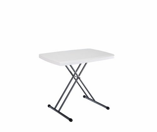 Lifetime Personal Table with 30-by-20-Inch Molded Top, White