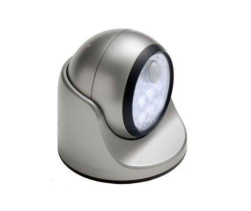 Fulcrum 20031-101 Motion Sensor LED Porch Light, Silver