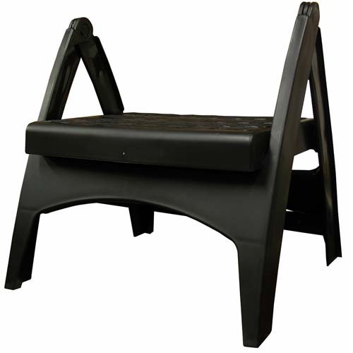 Adams Manufacturing 8530-02-3700 Quik-Fold® Step Stool, Black