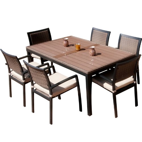 RST Outdoor OP-ALTS7-ZEN Dining Set Patio Furniture, 7-Piece