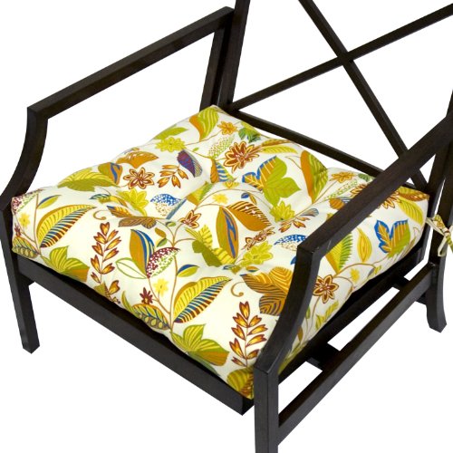 Greendale Home Fashions 24-Inch Jumbo Outdoor Chair Cushion, Esprit Multi