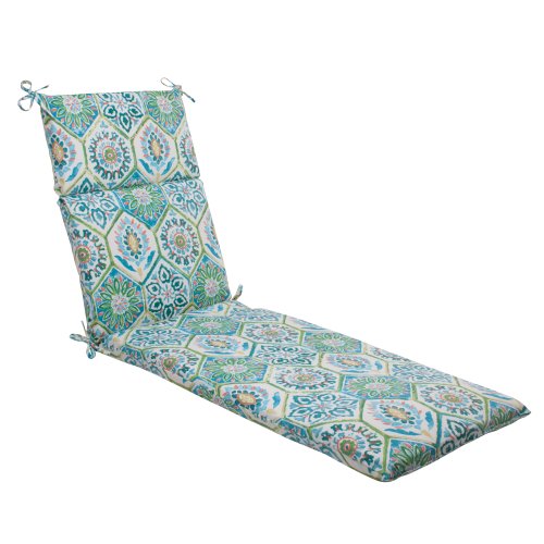 Pillow Perfect Indoor/Outdoor Summer Breeze Chaise Lounge Cushion, Pool